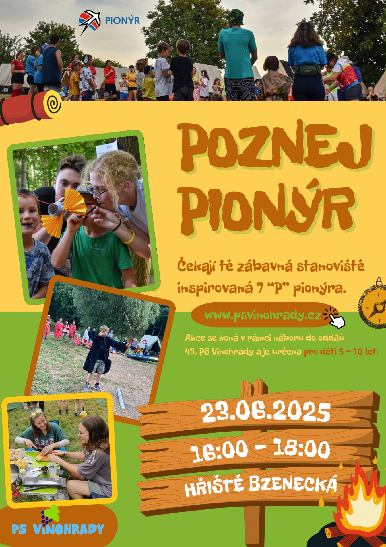 Nábor do oddílů 43. PS Vinohrady